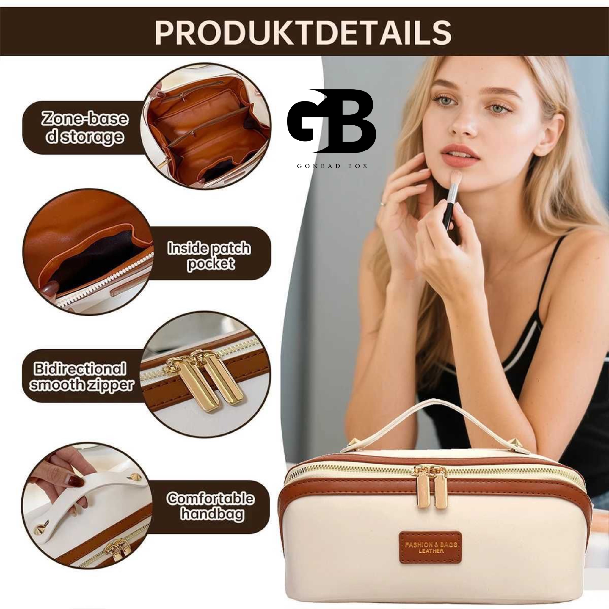 کیف آرایشی چرمی Fashion & Bags 2